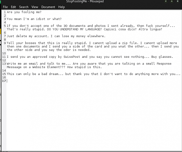 Click to Enlarge

Name: StopFoolingMe.png
Size: 46 KB