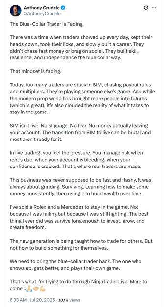 Click to Enlarge

Name: Crudele Tweet Blue Collar Trader Fading.jpg
Size: 644 KB