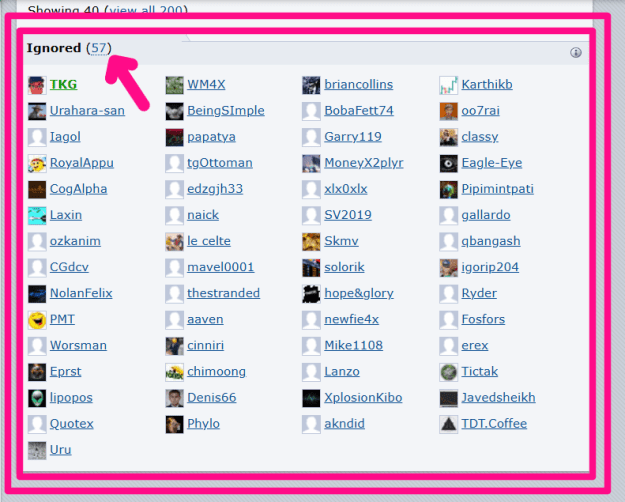 Click to Enlarge

Name: Ignored list.png
Size: 34 KB